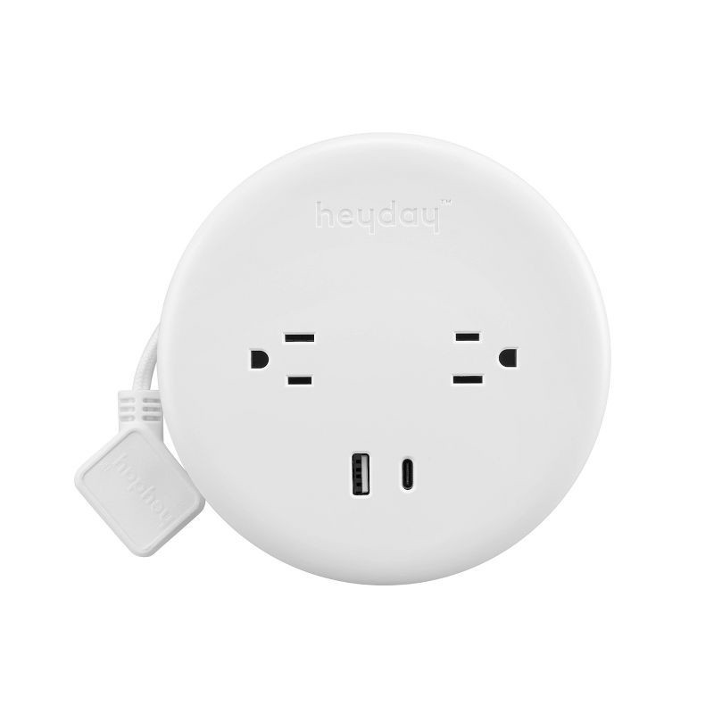 slide 1 of 3, 6' Retractable Cord White - Heyday™, 1 ct