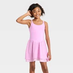 Girls' Double Layer Active Dress - All In Motion™ Light Violet L