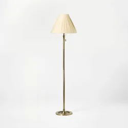 Threshold designed w/Studio McGee Fluted Brass Floor Lamp - Threshold™ designed with Studio McGee