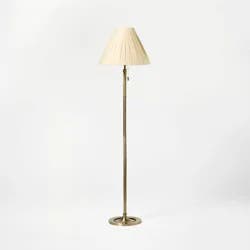 Threshold designed w/Studio McGee Fluted Brass Floor Lamp - Threshold™ designed with Studio McGee