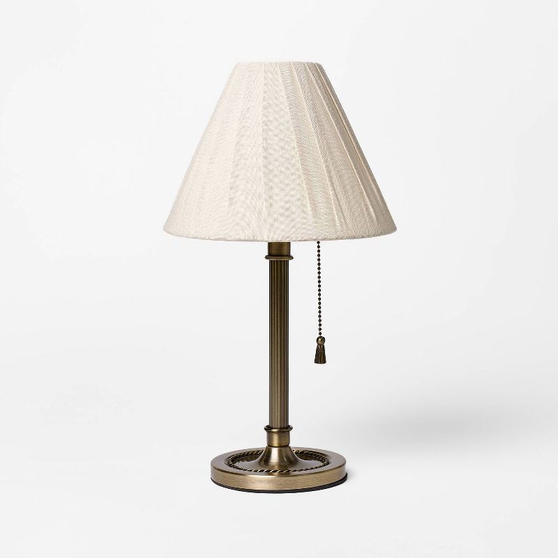 slide 1 of 5, Threshold designed w/Studio McGee Fluted Brass Table Lamp - Threshold™ designed with Studio McGee, 1 ct