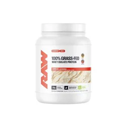 RAW Nutrition Grass-Fed Isolate Protein Powder - Vanilla - 15 servings