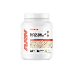 RAW Nutrition Grass-Fed Isolate Protein Powder - Vanilla - 15 servings
