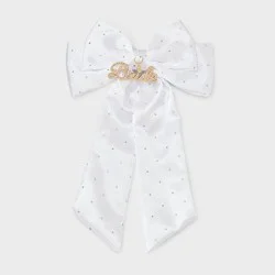 "Bride" Charm Bow - White