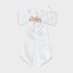 "Bride" Charm Bow - White