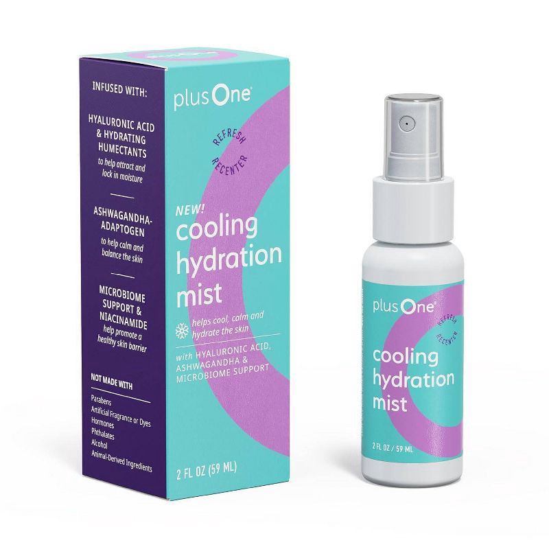 slide 1 of 3, plusOne Cooling Hydration Mist - 2 fl oz, 2 fl oz