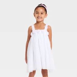 Audrey Camille Toddler Girls' Mad Engine Tulle Dress - White 4T