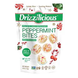 Drizzilicious Holiday Peppermint Bites Mini Rice Cakes - 4oz