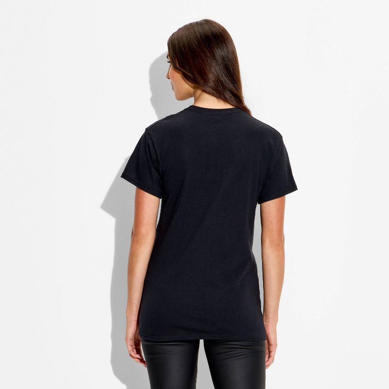 slide 2 of 3, KPop Demon Hunters Women's Jinu KPOP Demon Hunter Oversized T-Shirt - Black M, 1 ct