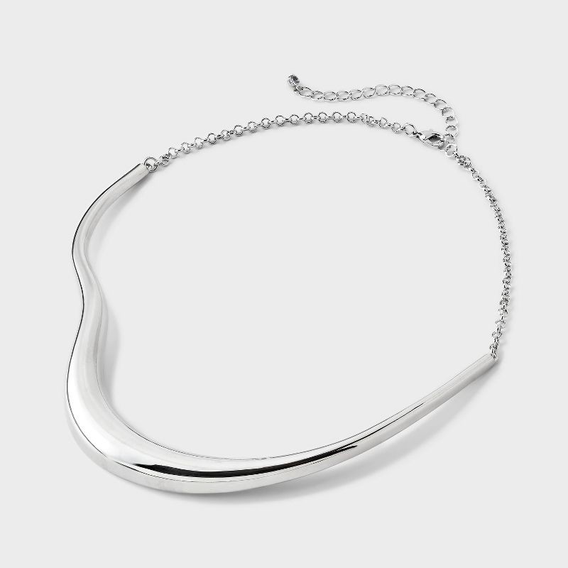 slide 3 of 4, Abstract Collar Necklace - A New Day™ Gold, 1 ct