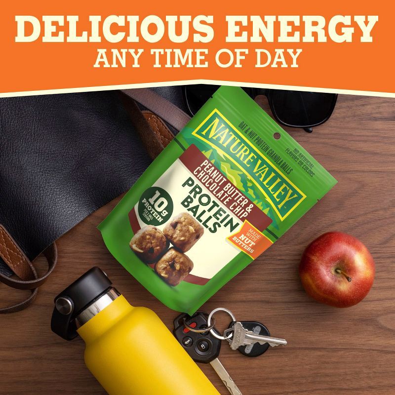 slide 6 of 7, Nature Valley Peanut Butter and Chocolate Chip Protein Balls - 7.94oz, 7.94 oz