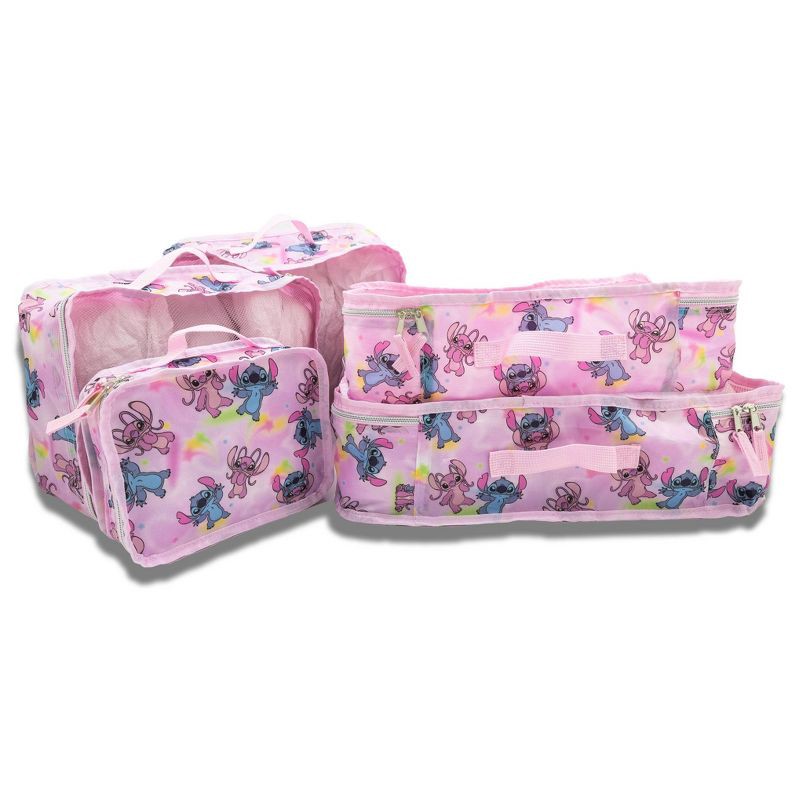 slide 5 of 9, Disney Bluey Stitch 5pk Packing Cube - Stitch Pink, 5 ct