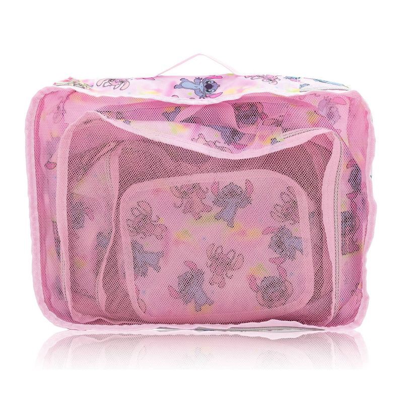 slide 7 of 9, Disney Bluey Stitch 5pk Packing Cube - Stitch Pink, 5 ct