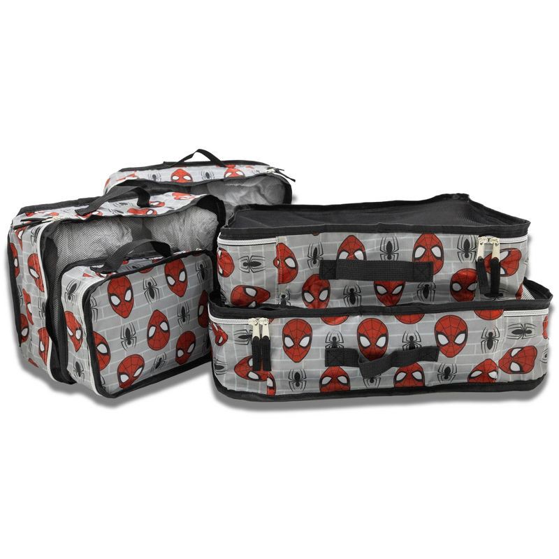 slide 8 of 9, Marvel Spiderman 5pk Packing Cube - Black/Red, 5 ct