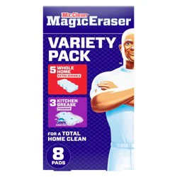 Mr. Clean Fresh Magic Eraser Variety Whole Home Extra Durable & Kitchen Dawn Multi-Purpose Cleaner - 8ct