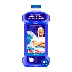 Mr. Clean Ocean Dilute Multi-Surface Cleaner - 41 fl oz: Liquid, Plastic Bottle, Multipurpose Cleaners