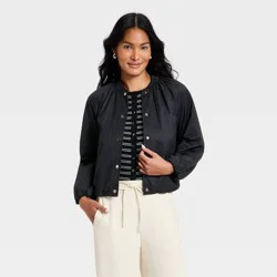 Women's Lightweight Bomber Jacket - A New Day™ Black XL