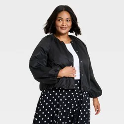 Women's Lightweight Bomber Jacket - A New Day™ Black XXL