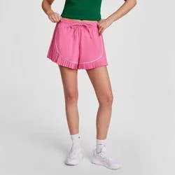 Champion Women's Pleated Shorts - Pink L