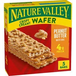 Nature Valley Crispy Creamy Wafer Peanut Butter Snack Bars - 6.5oz