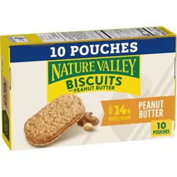 Nature Valley Biscuit Peanut Butter Protein Bars - 13.5oz/10ct