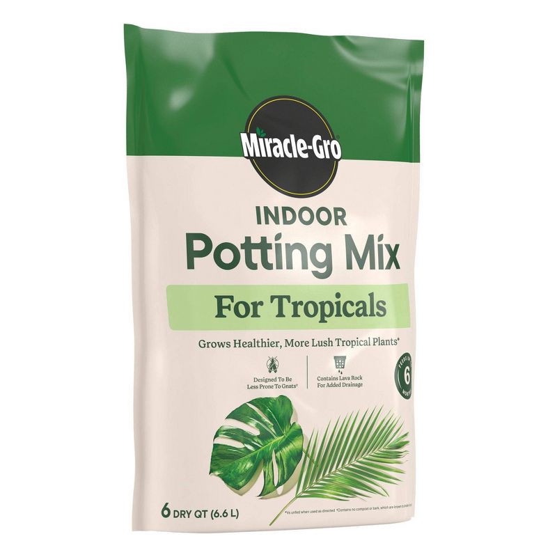 slide 4 of 6, Miracle-Gro Indoor Tropical Mix 7.54lbs Potting Soil, 7.54 lb