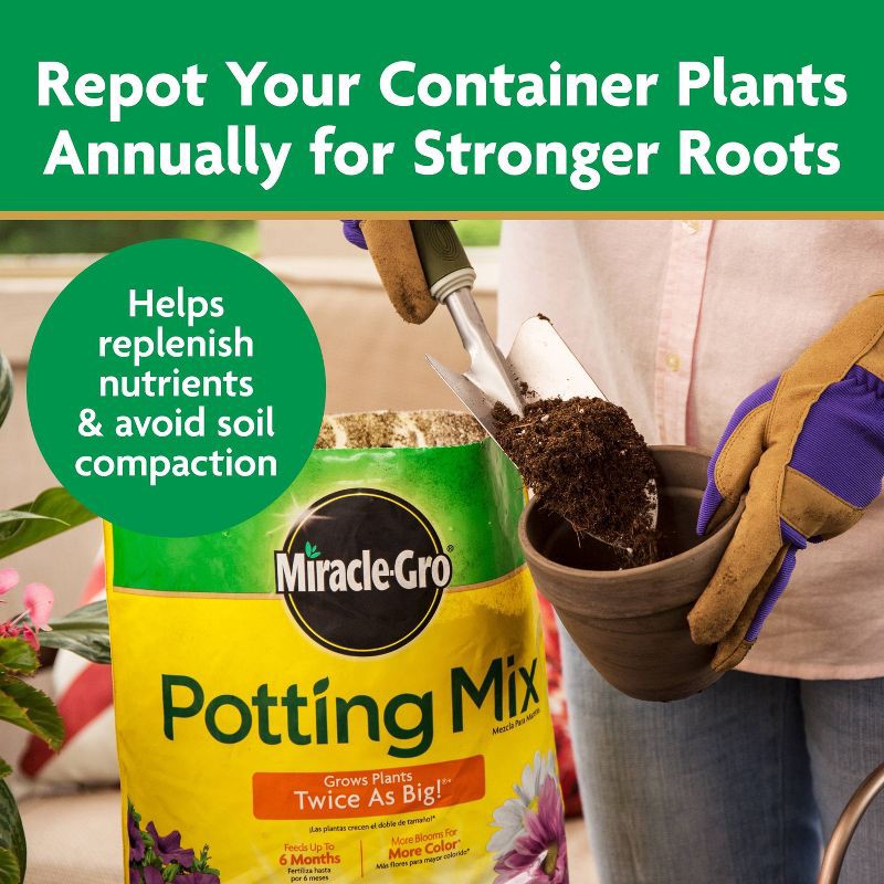 slide 8 of 12, Miracle-Gro 13lbs Potting Soil, 13 lb