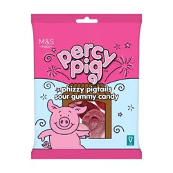 M&S Percy Pig Phizzy Pigtails Candy - 6oz