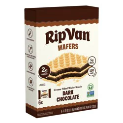 Rip van Wafels Rip Van Wafers Dark Chocolate - 4.68oz/6ct