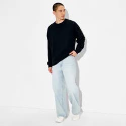 Men's Waffle Pullover Sweatshirt - Original Use™ Black L