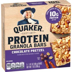 Quaker Chocolate Pretzel Protein Bars - 10g Protein - 7oz/5ct