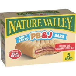 Nature Valley Soft-Baked Peanut Butter & Jelly Strawberry Snack Bars - 9.75oz/5ct