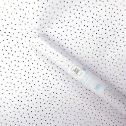 Bows And Sparkles 96"x30" Foil Print Gold Stars Gift Wrapping Paper White/Gold