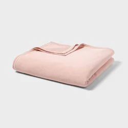 Full/Queen Sweatshirt Bed Blanket Pink - Room Essentials™