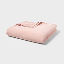 Full/Queen Sweatshirt Bed Blanket Pink - Room Essentials™