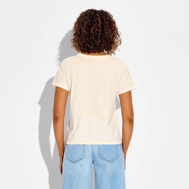 slide 3 of 3, Women's Purrfect Pusheen Short Sleeve Graphic T-Shirt - White L, 1 ct