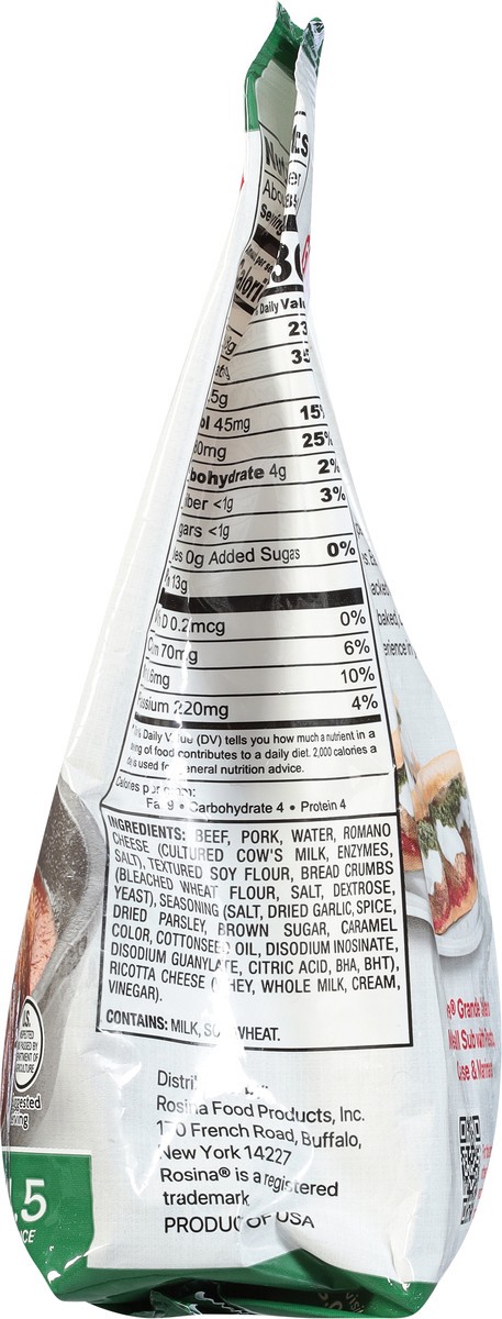 slide 12 of 13, Rosina Grande Italiano Meatballs Dinner Sized 21 oz, 21 oz