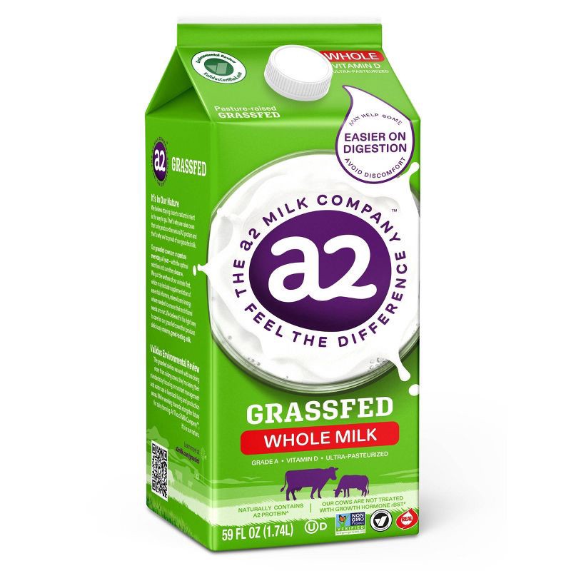 slide 2 of 6, a2 Milk Whole Milk - 59 fl oz, 59 fl oz