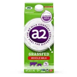 a2 Milk Grassfed Vitamin D Whole Milk - 59 fl oz