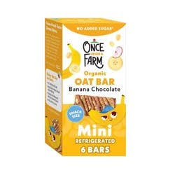 Once Upon a Farm Organic Banana Chocolate Mini Refrigerated Oat Snack Bars - 4.7oz/6pk