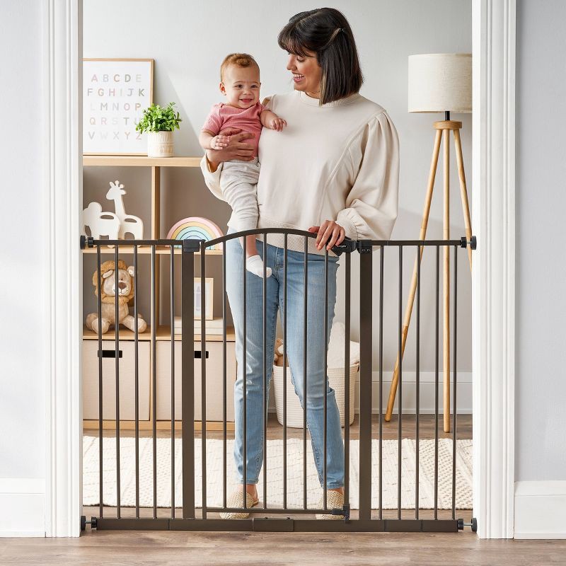 slide 1 of 7, Regalo Extra Tall and Extra Wide Decor Baby Gate - 58" - Bronze, 1 ct