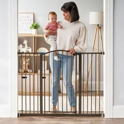 Regalo Extra Tall and Extra Wide Decor Baby Gate - 58" - Bronze