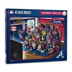 MLB Atlanta Braves Purebred Fan 'A Real Nailbiter' Puzzle - 500pc