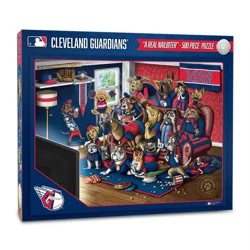 MLB Cleveland Guardians Purebred Fan 'A Real Nailbiter' Puzzle - 500pc