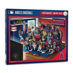 MLB Los Angeles Angels Purebred Fan 'A Real Nailbiter' Puzzle - 500pc