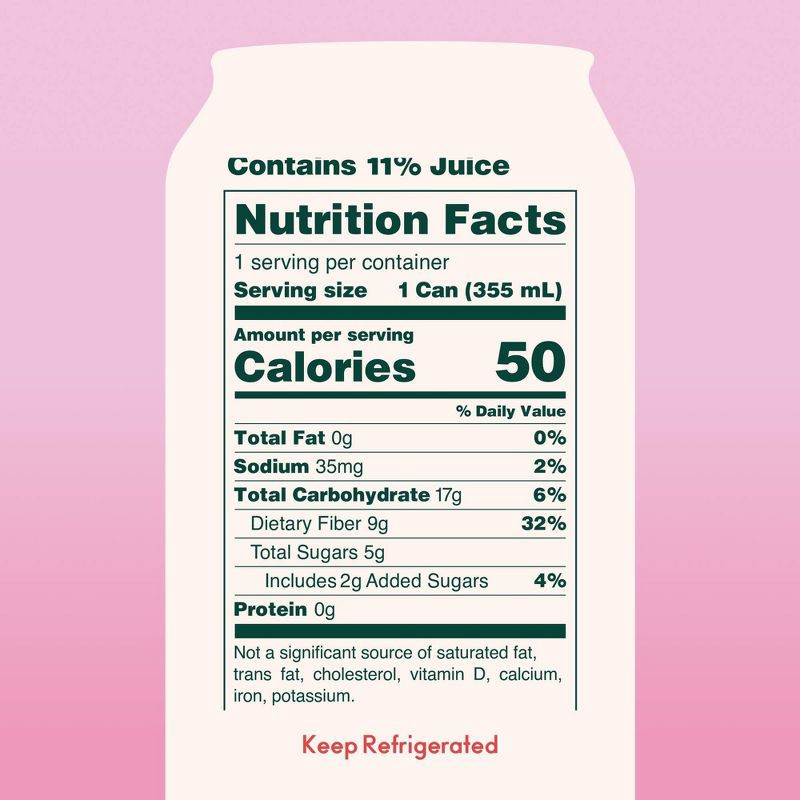 slide 4 of 6, Olipop Shirley Temple Prebiotic Soda - 12 fl oz Can, 12 fl oz