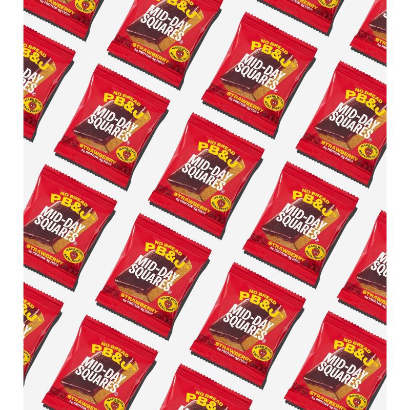 slide 5 of 7, Mid-Day Squares Strawberry No Bread PB&J Refrigerated Snack Bars - 4.9oz/4pk, 4 ct; 4.9 oz
