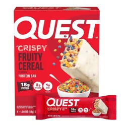 Quest Nutrition Fruity Cereal Crispy Mixed Fruit Protein Bars - 18g Protein - 7.62oz/4pk