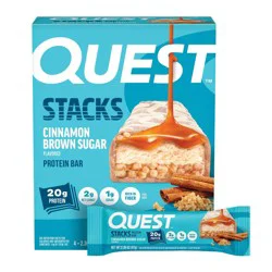 Quest Nutrition Cinnamon Brown Sugar Stacks Protein Bars - 20g Protein - 9.45oz/4pk