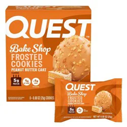 Quest Nutrition Peanut Butter Frosted Cookies Protein Bars - 5g Protein - 7.05oz/4pk